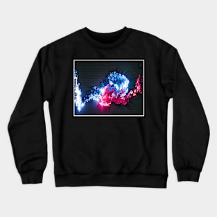 blue and red swirl Crewneck Sweatshirt